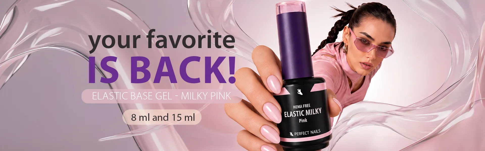 Elastic Milky Pink