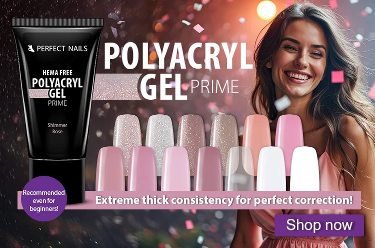 PolyAcryl Gel Prime - Hema Free Polygel in Tube - Shimmer Tan  - Perfect Nails Company