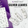 Nail Stickers - Silver Leaves