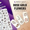 Nail Stickers - Rose Gold Flowers