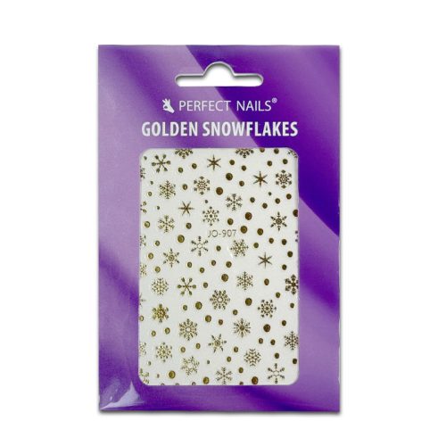 Nail Stickers - Golden Snowflakes