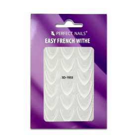 Nail Sticker - Easy French White