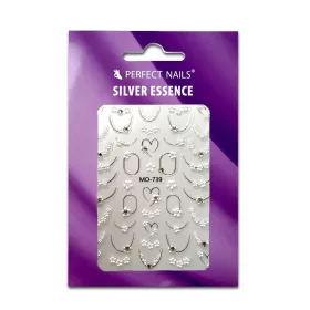 Nail Stickers - Silver Essence 