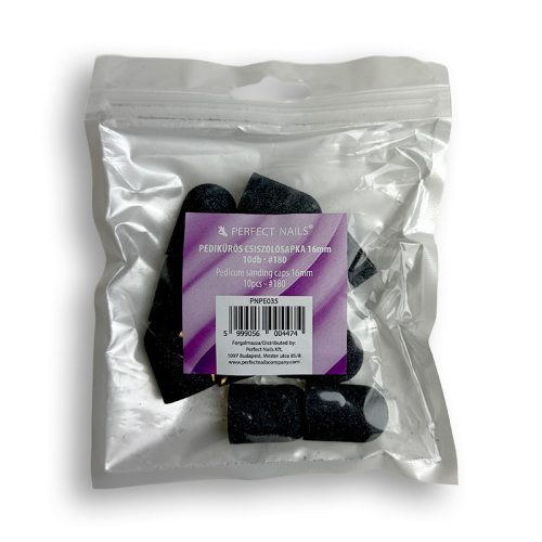 Pedicure sanding caps 16mm 10db - #180