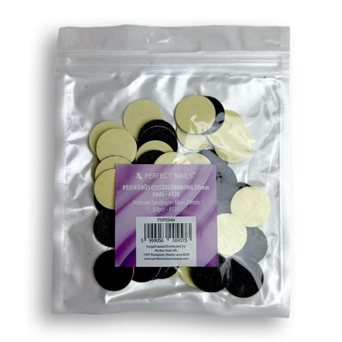 Pedicure Sandpaper Discs 20mm 50pcs - #120