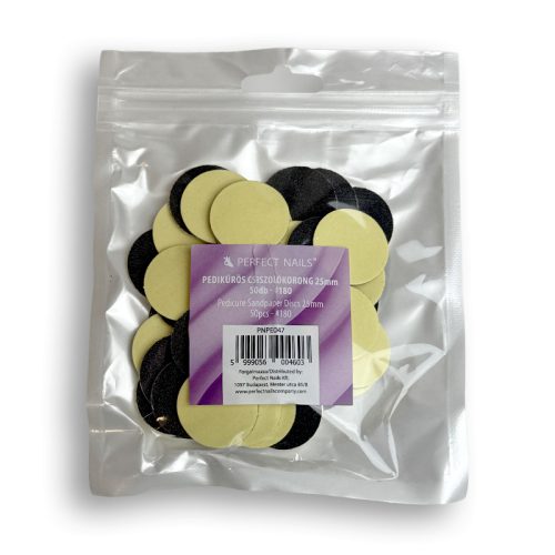 Pedicure Sandpaper Discs 25mm 50pcs - #180