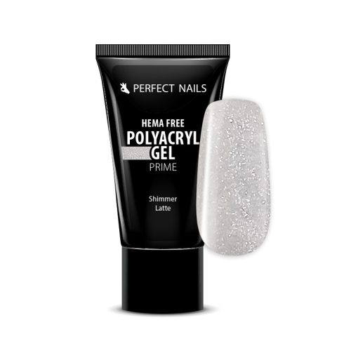 PolyAcryl Gel Prime - Hema Free Polygel in Tube - Shimmer Latte 30g